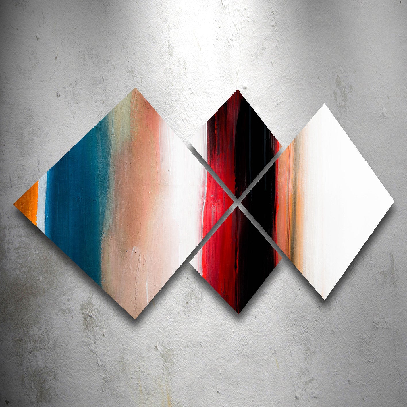 Conjunto Decorativo MDF Multicolor 4 Peças - Impressão UV Premium para Parede