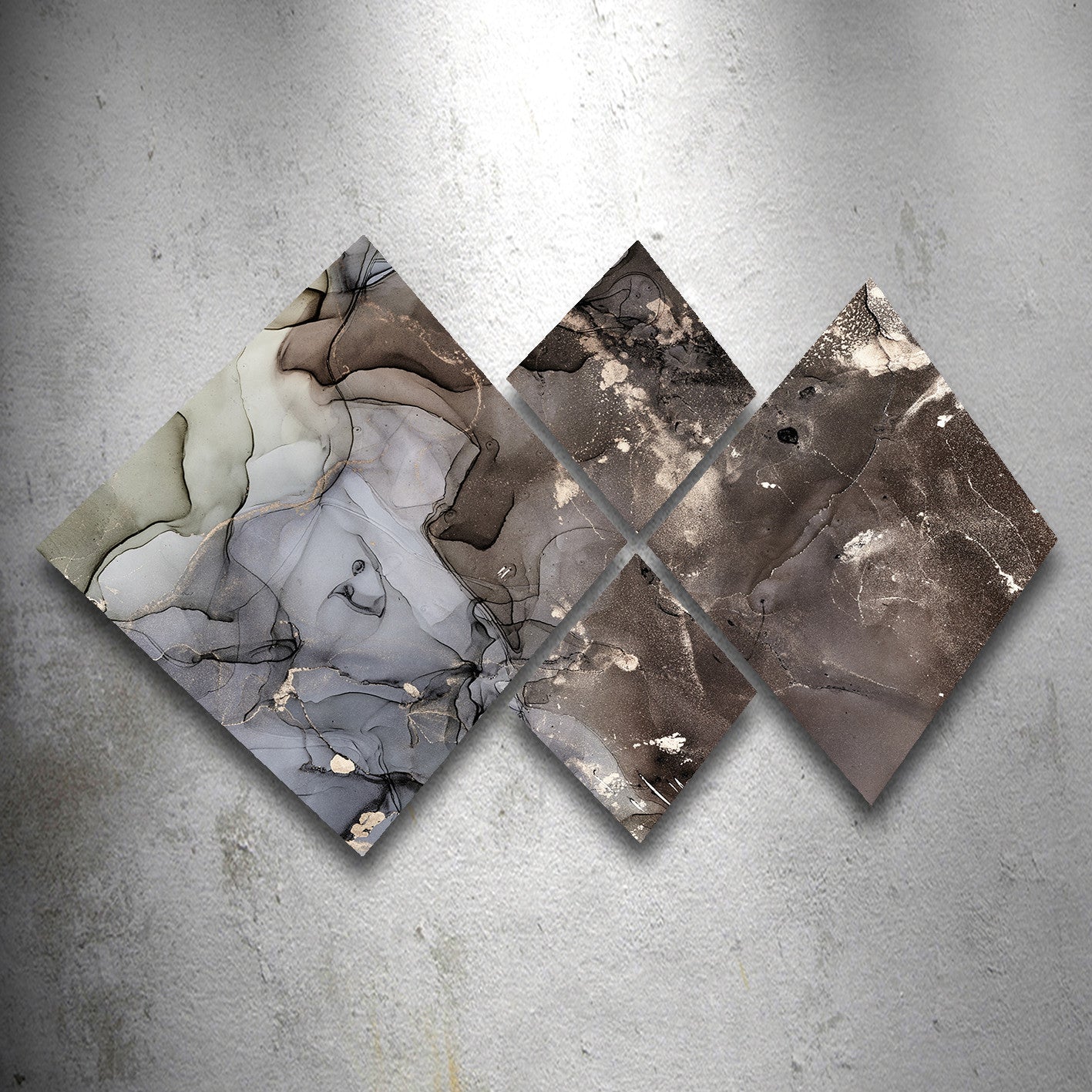 Conjunto Decorativo MDF Multicolor 4 Peças - Impressão UV Premium para Parede