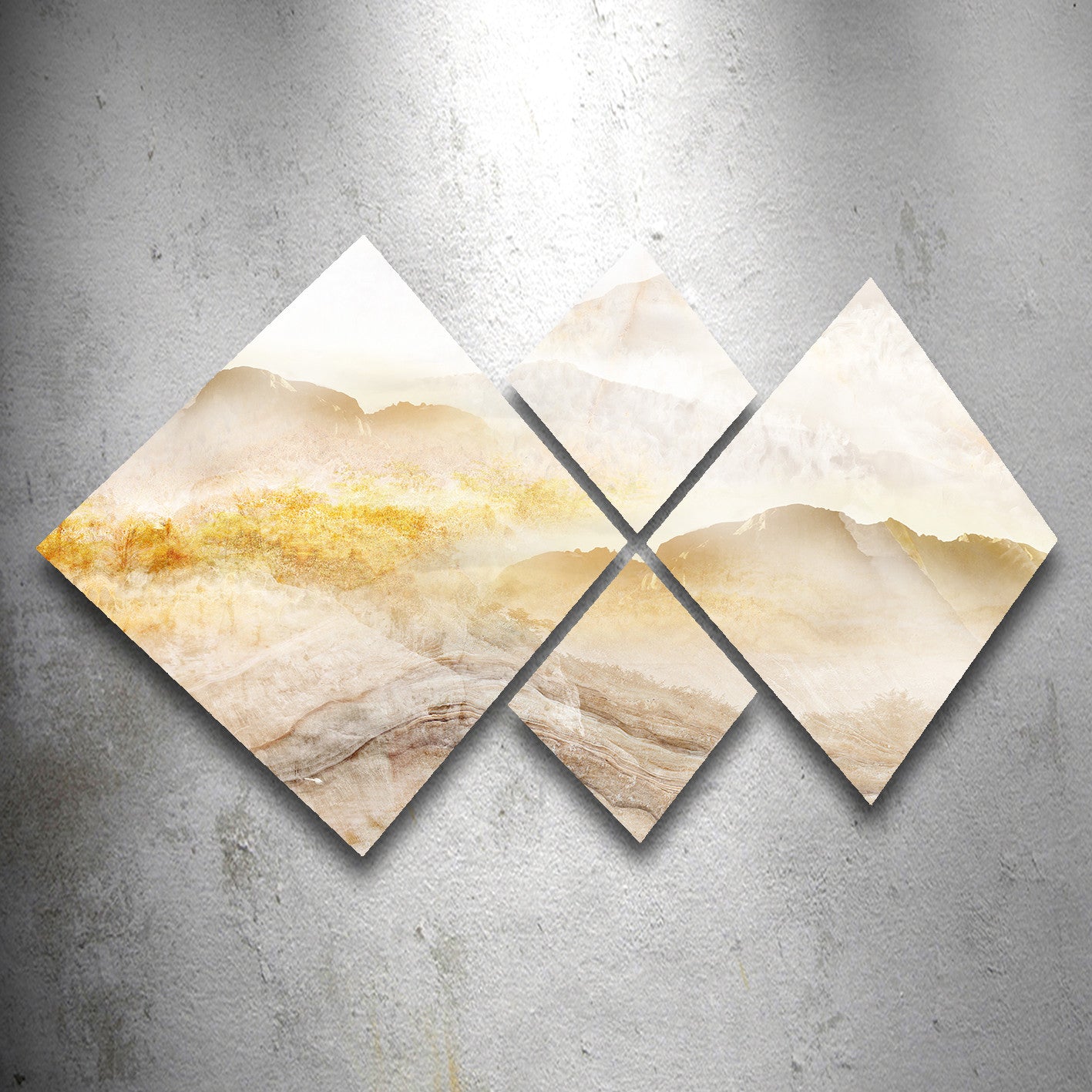 Conjunto Decorativo MDF Multicolor 4 Peças - Impressão UV Premium para Parede