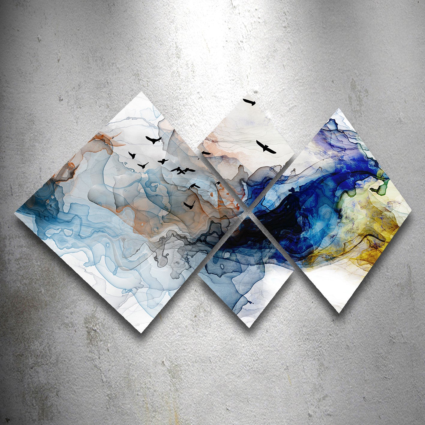 Conjunto Decorativo MDF Multicolor 4 Peças - Impressão UV Premium para Parede