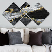 Conjunto Decorativo MDF Multicolor 4 Peças - Impressão UV Premium para Parede