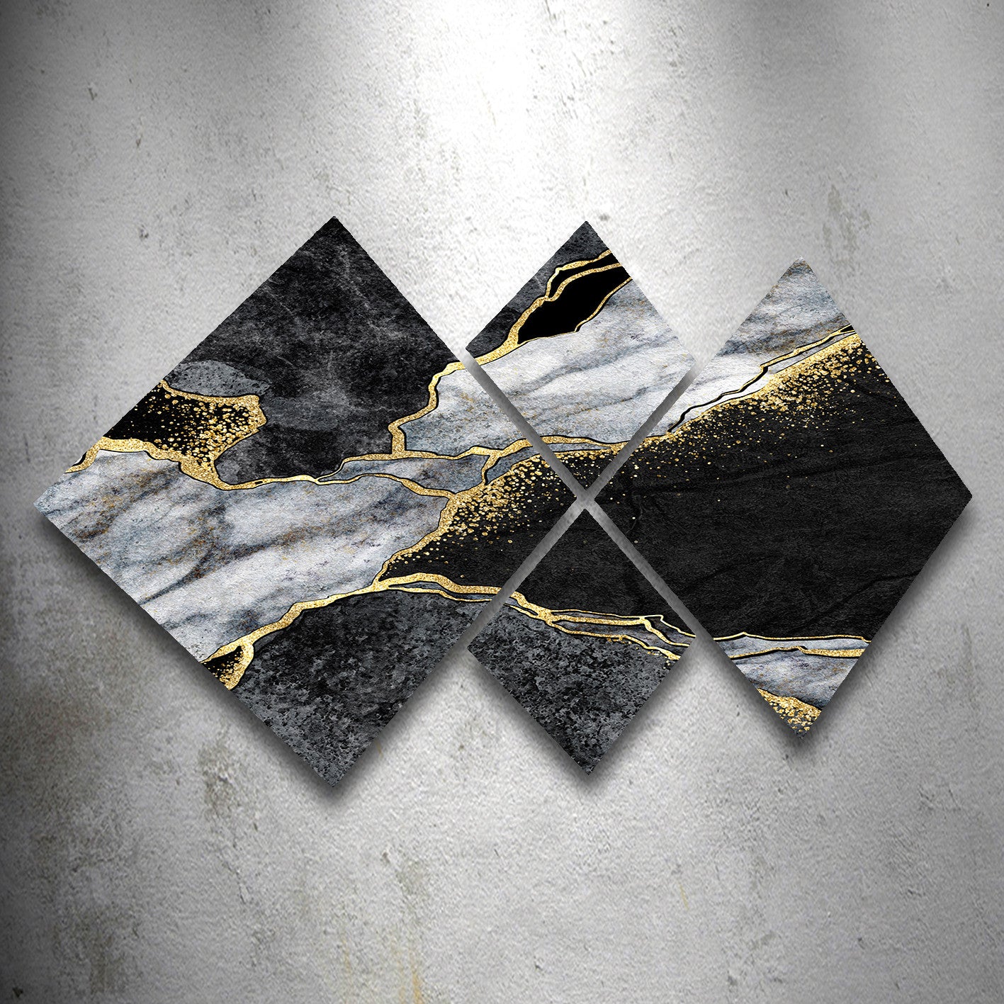 Conjunto Decorativo MDF Multicolor 4 Peças - Impressão UV Premium para Parede