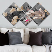 Conjunto Decorativo MDF Multicolor 4 Peças - Impressão UV Premium para Parede