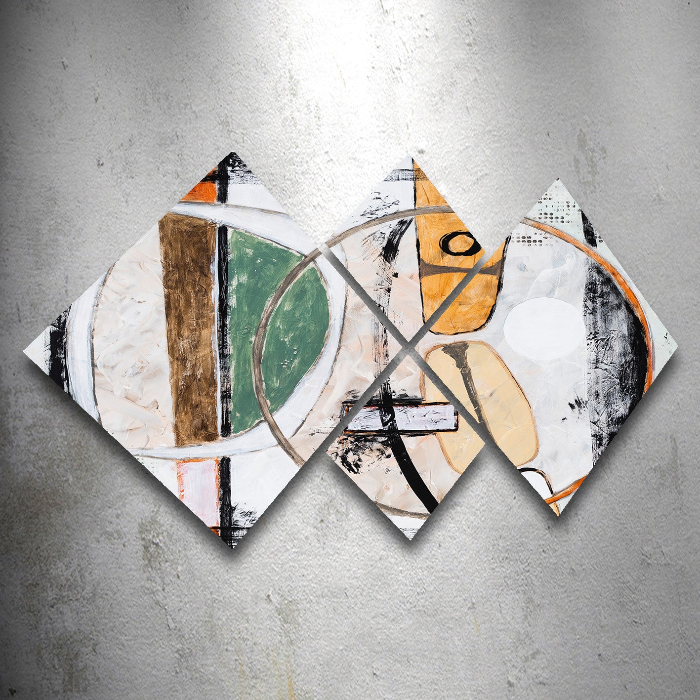 Conjunto Decorativo MDF Multicolor 4 Peças - Impressão UV Premium para Parede