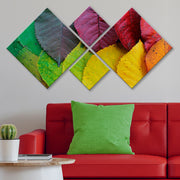 Conjunto Decorativo MDF Multicolor 4 Peças - Impressão UV Premium para Parede