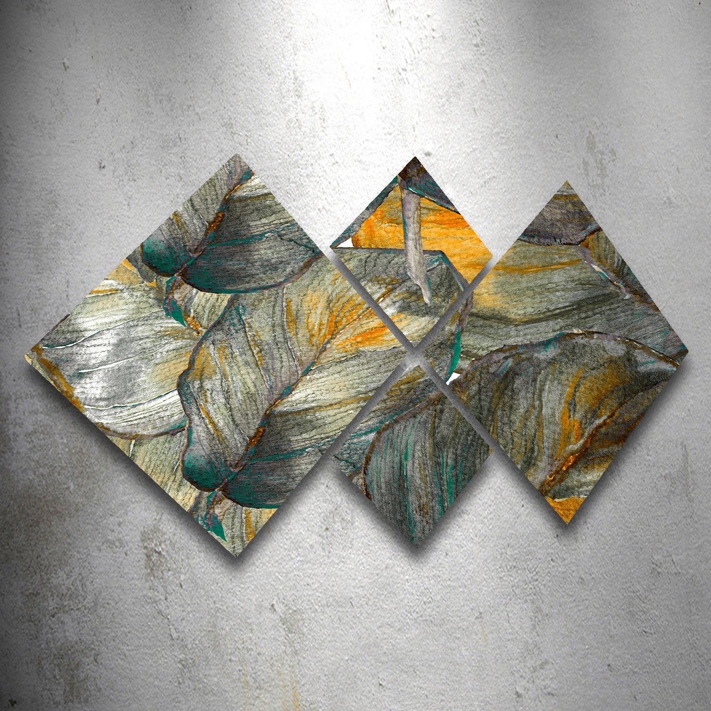 Conjunto Decorativo MDF Multicolor 4 Peças - Impressão UV Premium para Parede