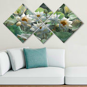 Conjunto Decorativo MDF Multicolor 4 Peças - Impressão UV Premium para Parede