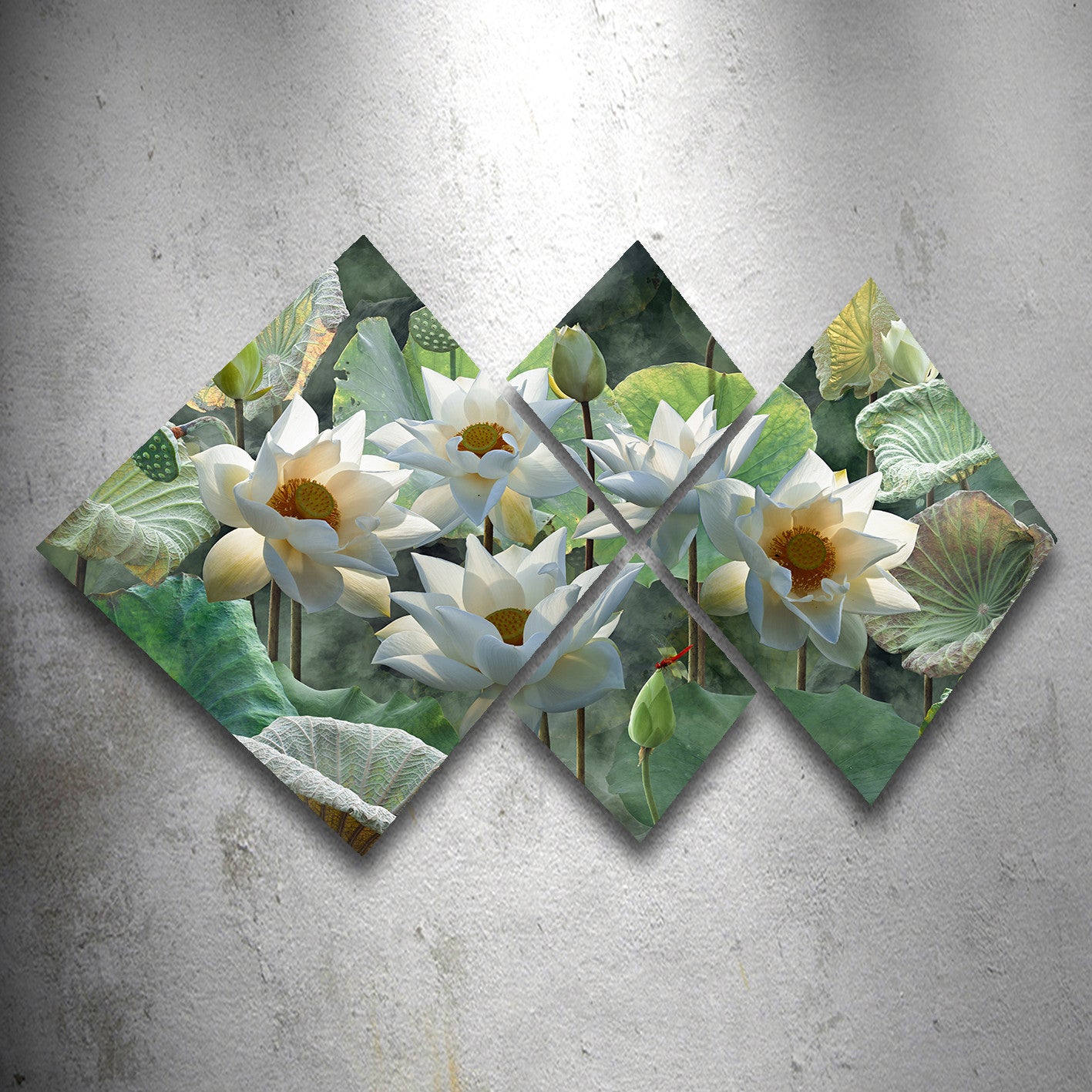 Conjunto Decorativo MDF Multicolor 4 Peças - Impressão UV Premium para Parede