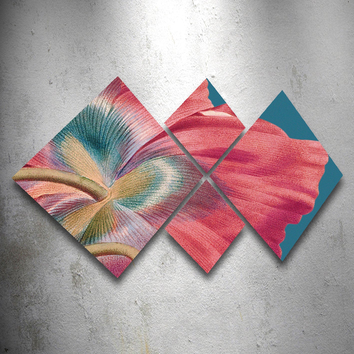 Conjunto Decorativo MDF Multicolor 4 Peças - Impressão UV Premium para Parede