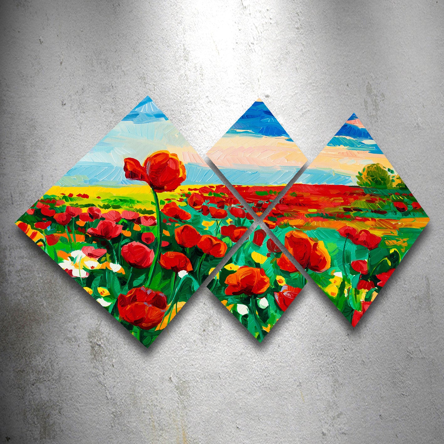 Conjunto Decorativo MDF Multicolor 4 Peças - Impressão UV Premium para Parede