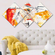 Conjunto Decorativo MDF Multicolor 4 Peças - Impressão UV Premium para Parede