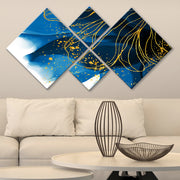 Conjunto Decorativo MDF Multicolor 4 Peças - Impressão UV Premium para Parede