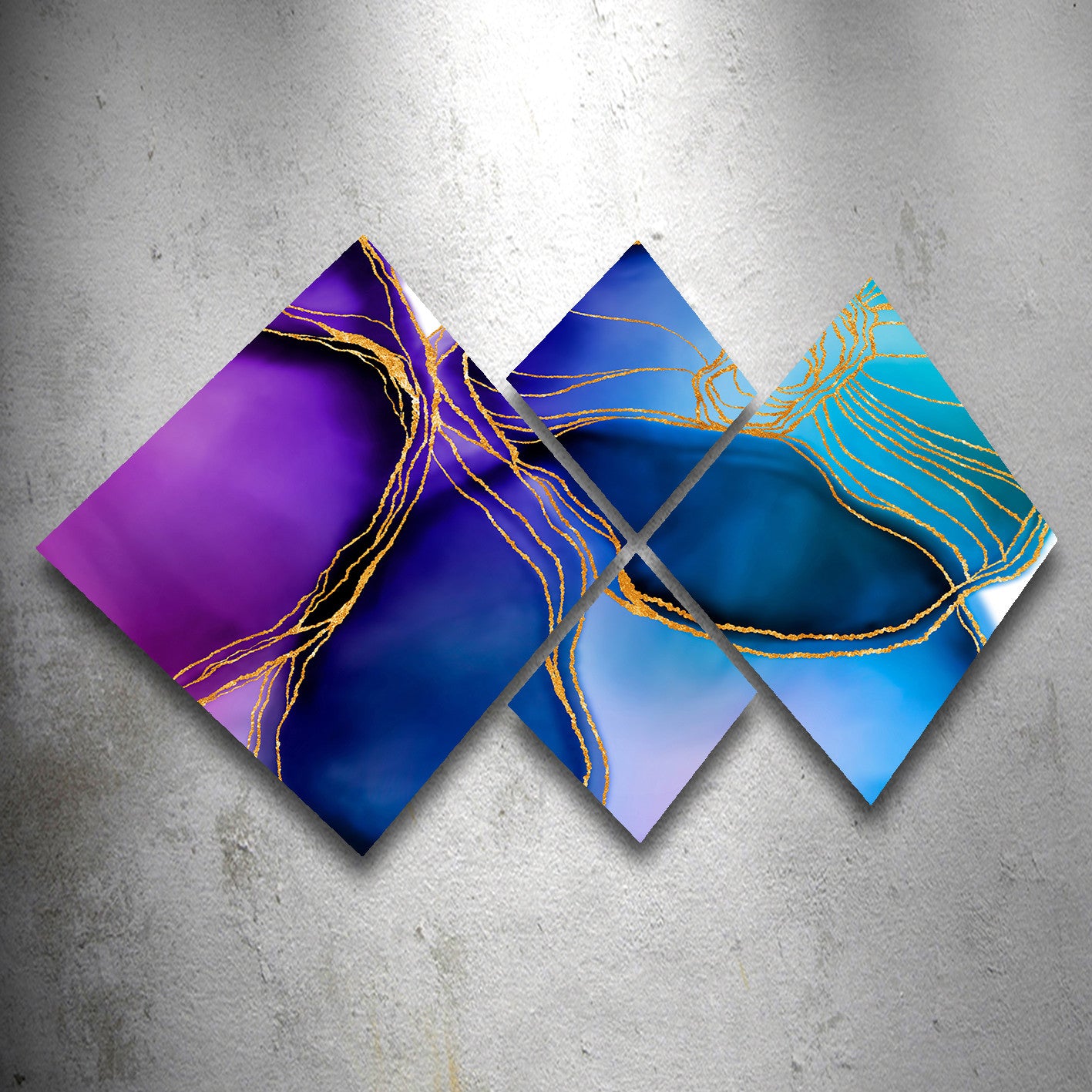 Conjunto Decorativo MDF Multicolor 4 Peças - Impressão UV Premium para Parede