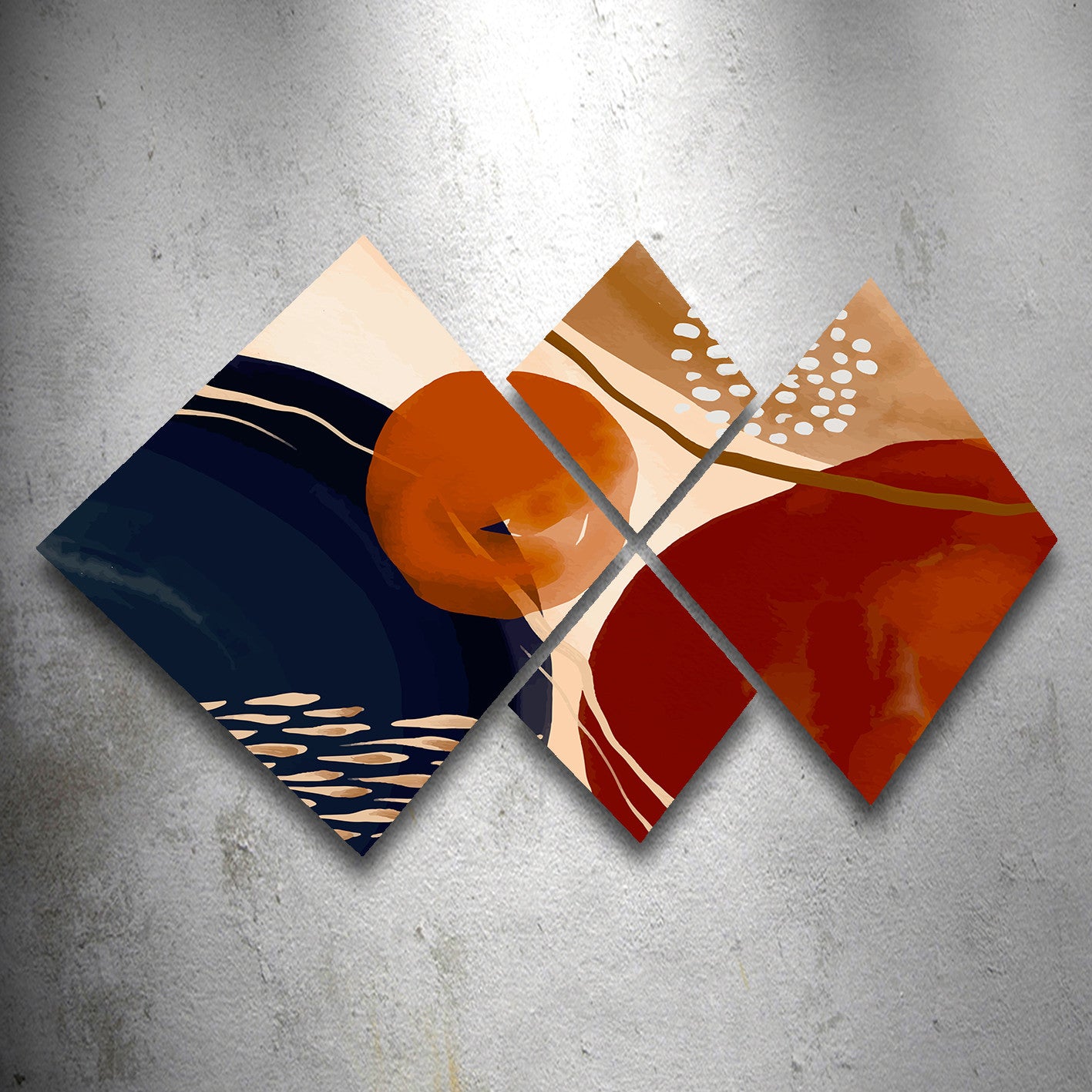 Conjunto Decorativo MDF Multicolor 4 Peças - Impressão UV Premium para Parede