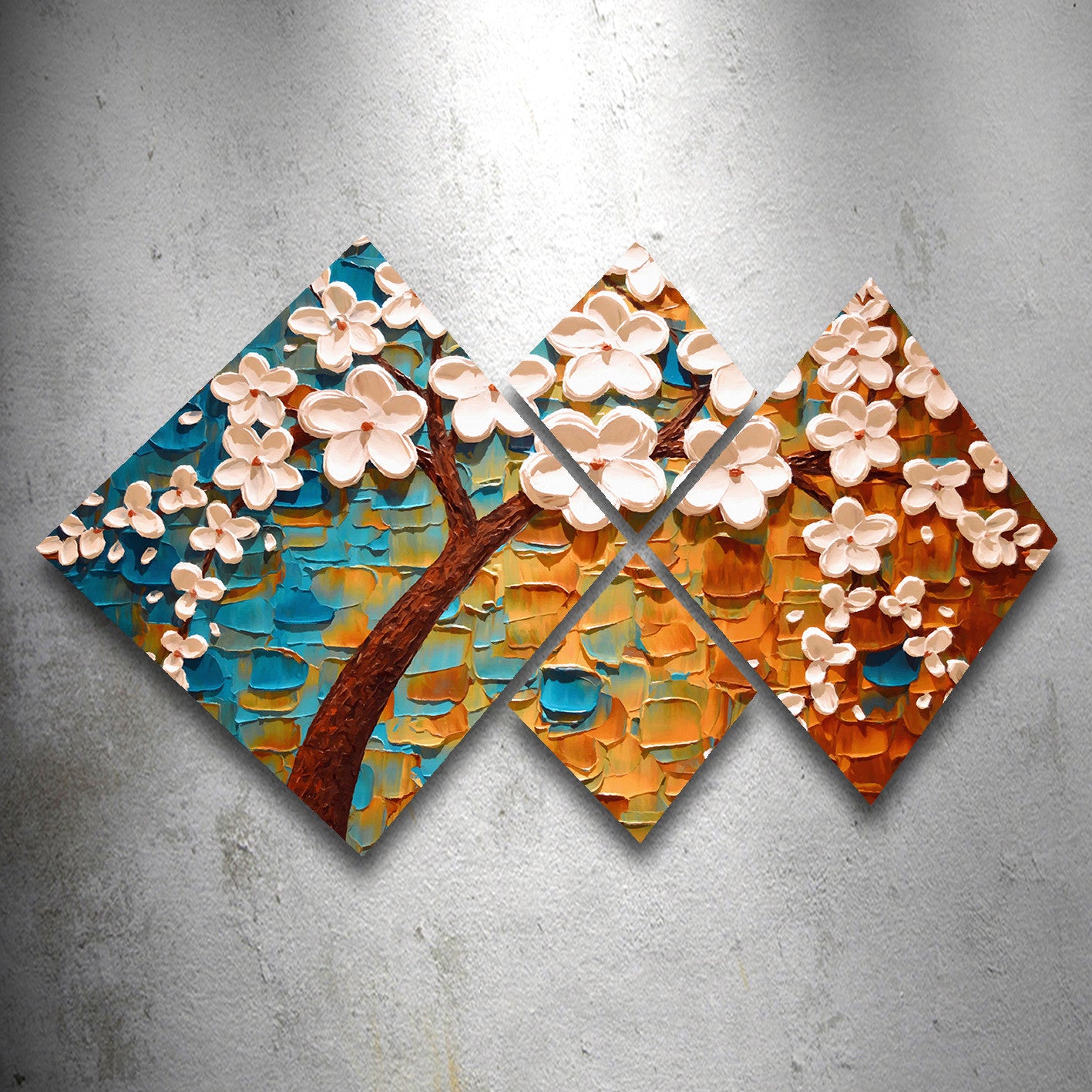 Conjunto Decorativo MDF Multicolor 4 Peças - Impressão UV Premium para Parede