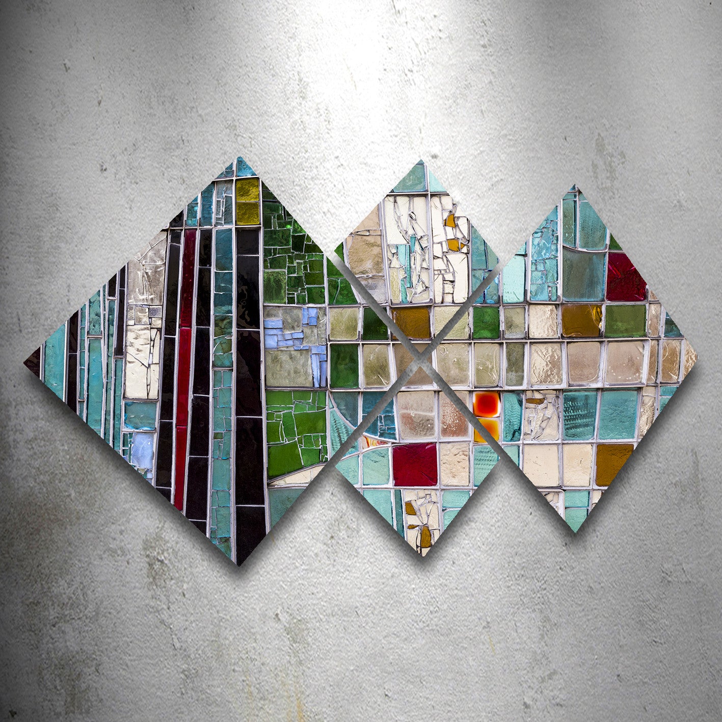 Conjunto Decorativo MDF Multicolor 4 Peças - Impressão UV Premium para Parede