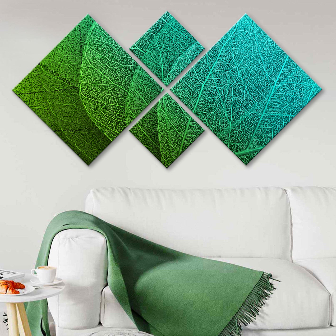 Conjunto Decorativo MDF Multicolor 4 Peças - Impressão UV Premium para Parede