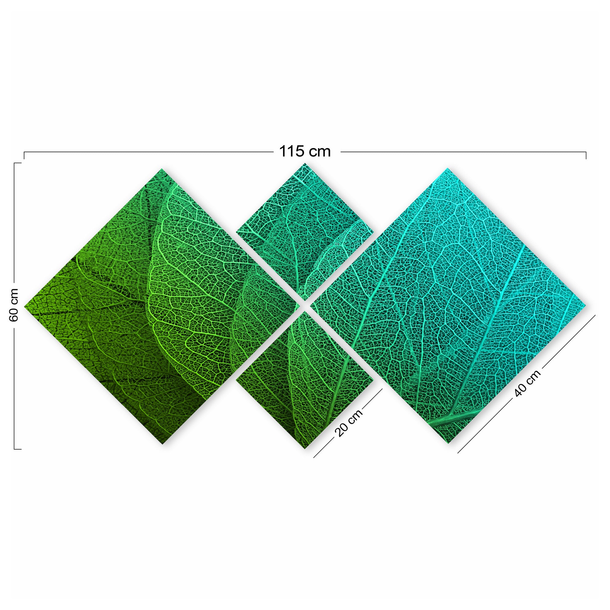 Conjunto Decorativo MDF Multicolor 4 Peças - Impressão UV Premium para Parede