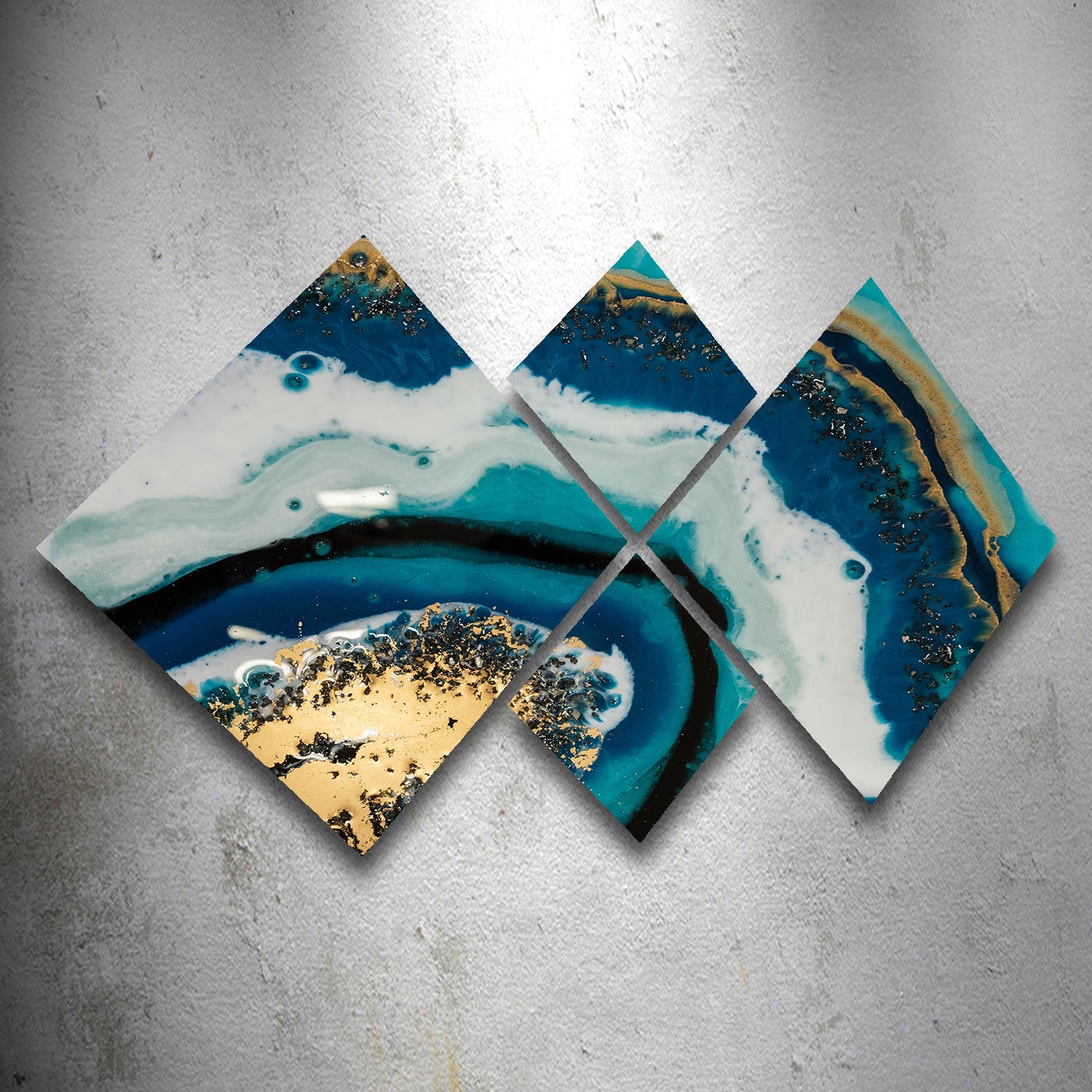 Conjunto Decorativo MDF Multicolor 4 Peças - Impressão UV Premium para Parede