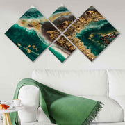 Conjunto Decorativo MDF Multicolor 4 Peças - Impressão UV Premium para Parede