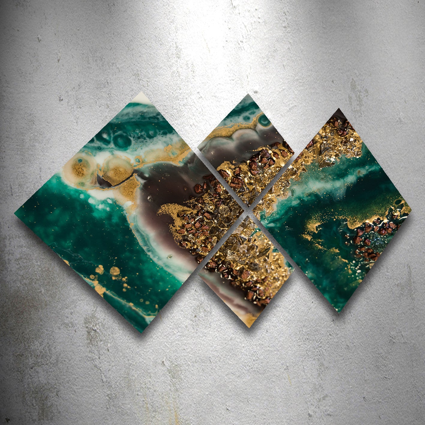 Conjunto Decorativo MDF Multicolor 4 Peças - Impressão UV Premium para Parede