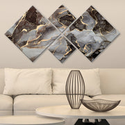 Conjunto Decorativo MDF Multicolor 4 Peças - Impressão UV Premium para Parede