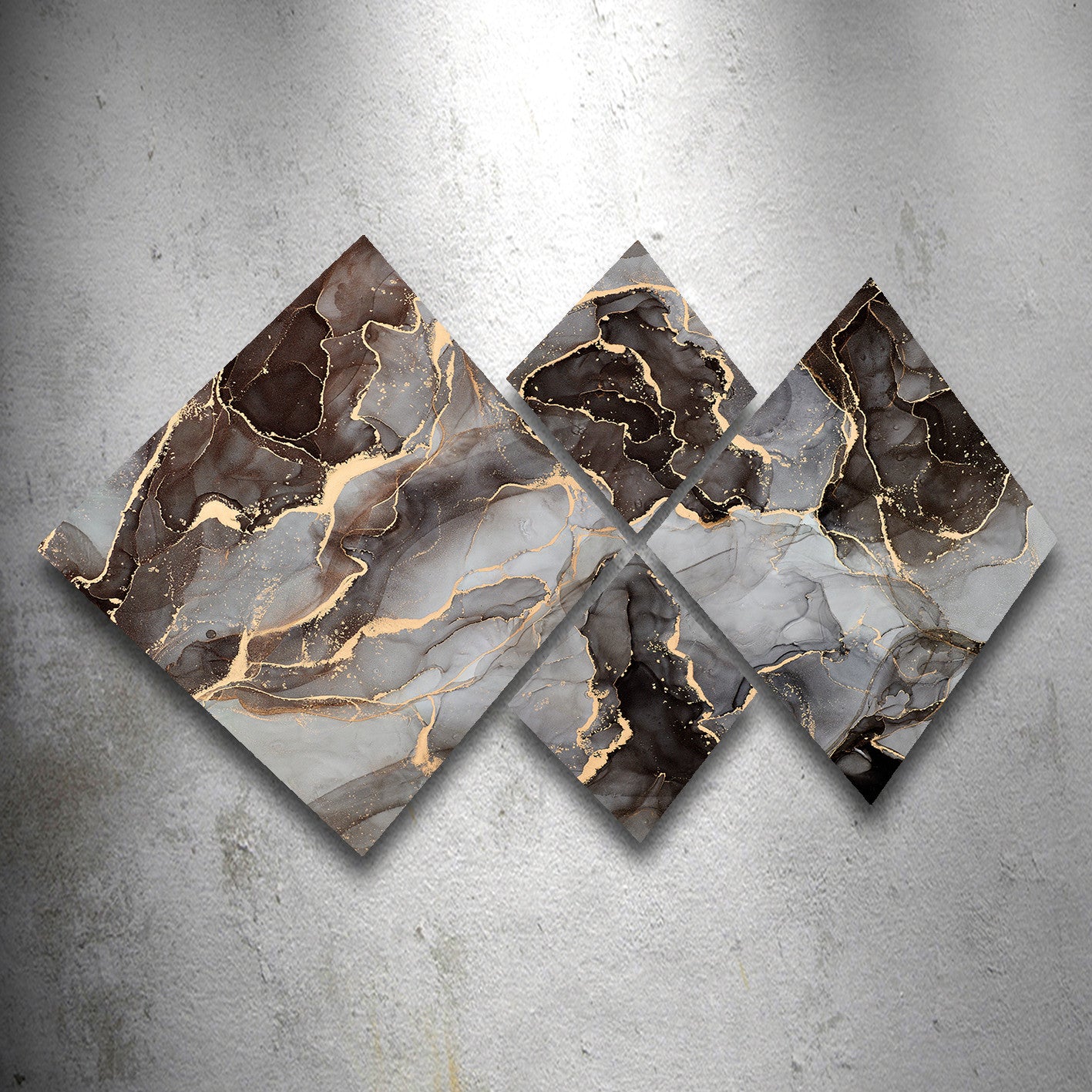 Conjunto Decorativo MDF Multicolor 4 Peças - Impressão UV Premium para Parede