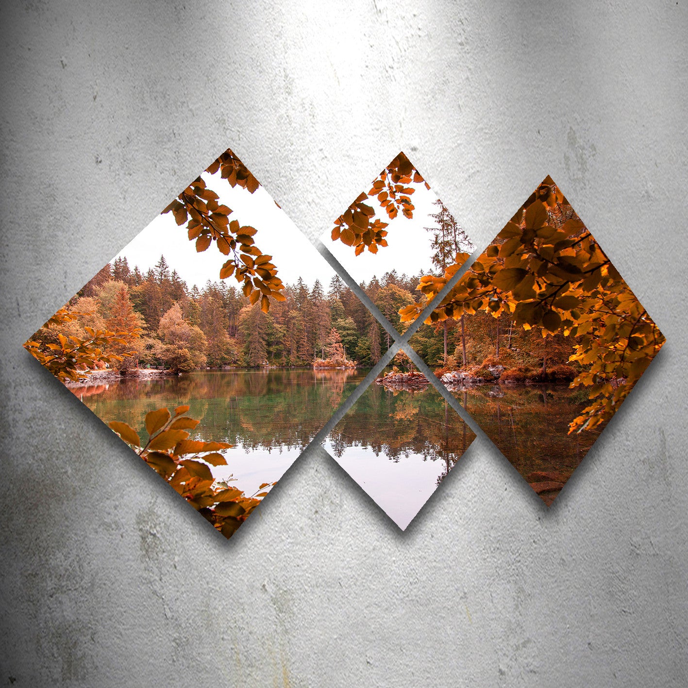 Conjunto Decorativo MDF Multicolor 4 Peças - Impressão UV Premium para Parede