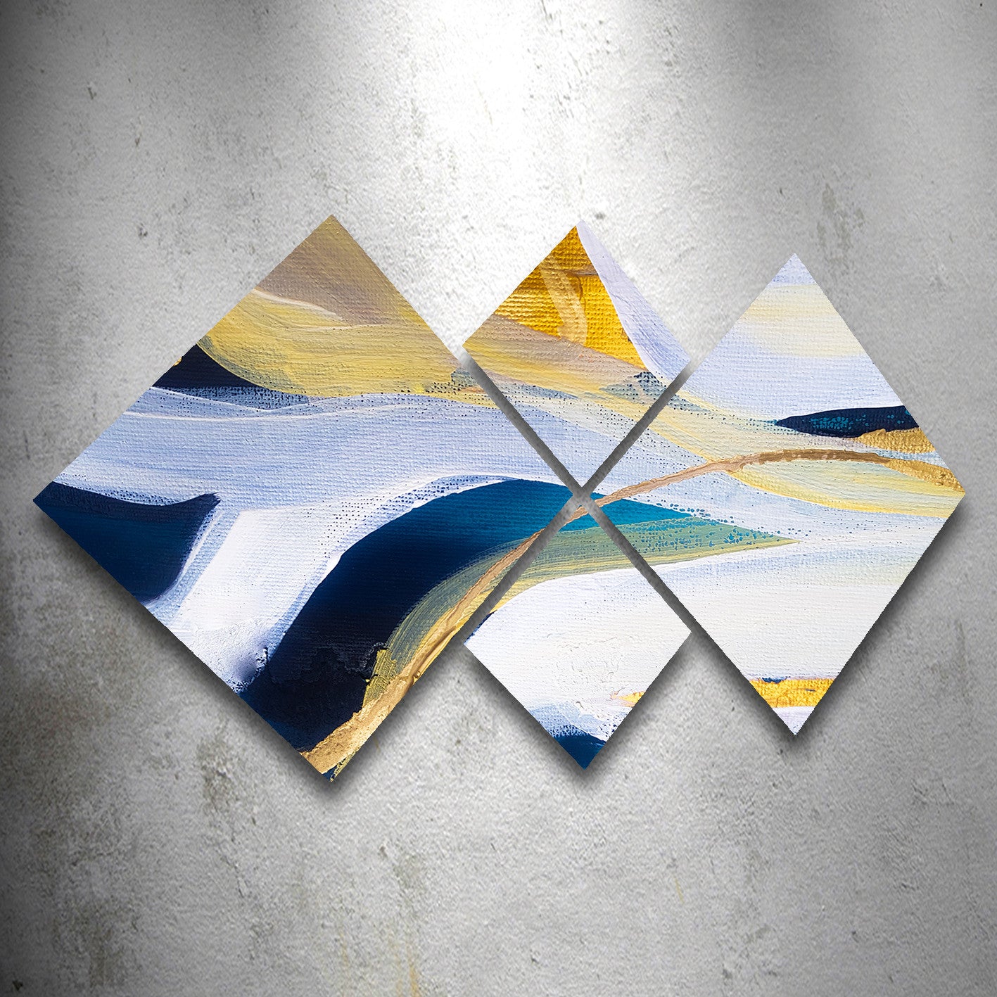 Conjunto Decorativo MDF Multicolor 4 Peças - Impressão UV Premium para Parede