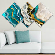 Conjunto Decorativo MDF Multicolor 4 Peças - Impressão UV Premium para Parede