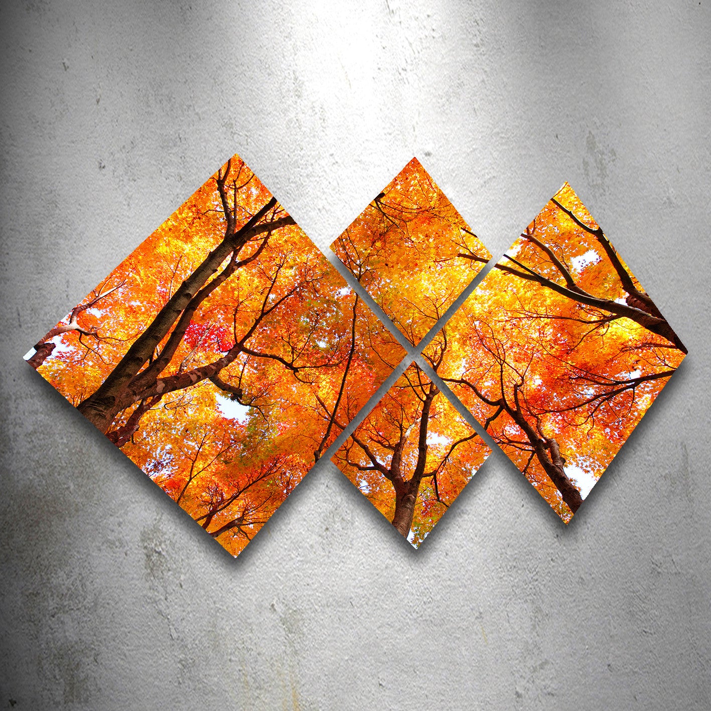 Conjunto Decorativo MDF Multicolor 4 Peças - Impressão UV Premium para Parede