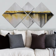 Conjunto Decorativo MDF Multicolor 4 Peças - Impressão UV Premium para Parede