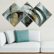 Conjunto Decorativo MDF Multicolor 4 Peças - Impressão UV Premium para Parede