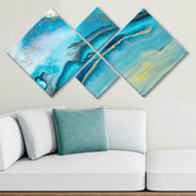 Conjunto Decorativo MDF Multicolor 4 Peças - Impressão UV Premium para Parede