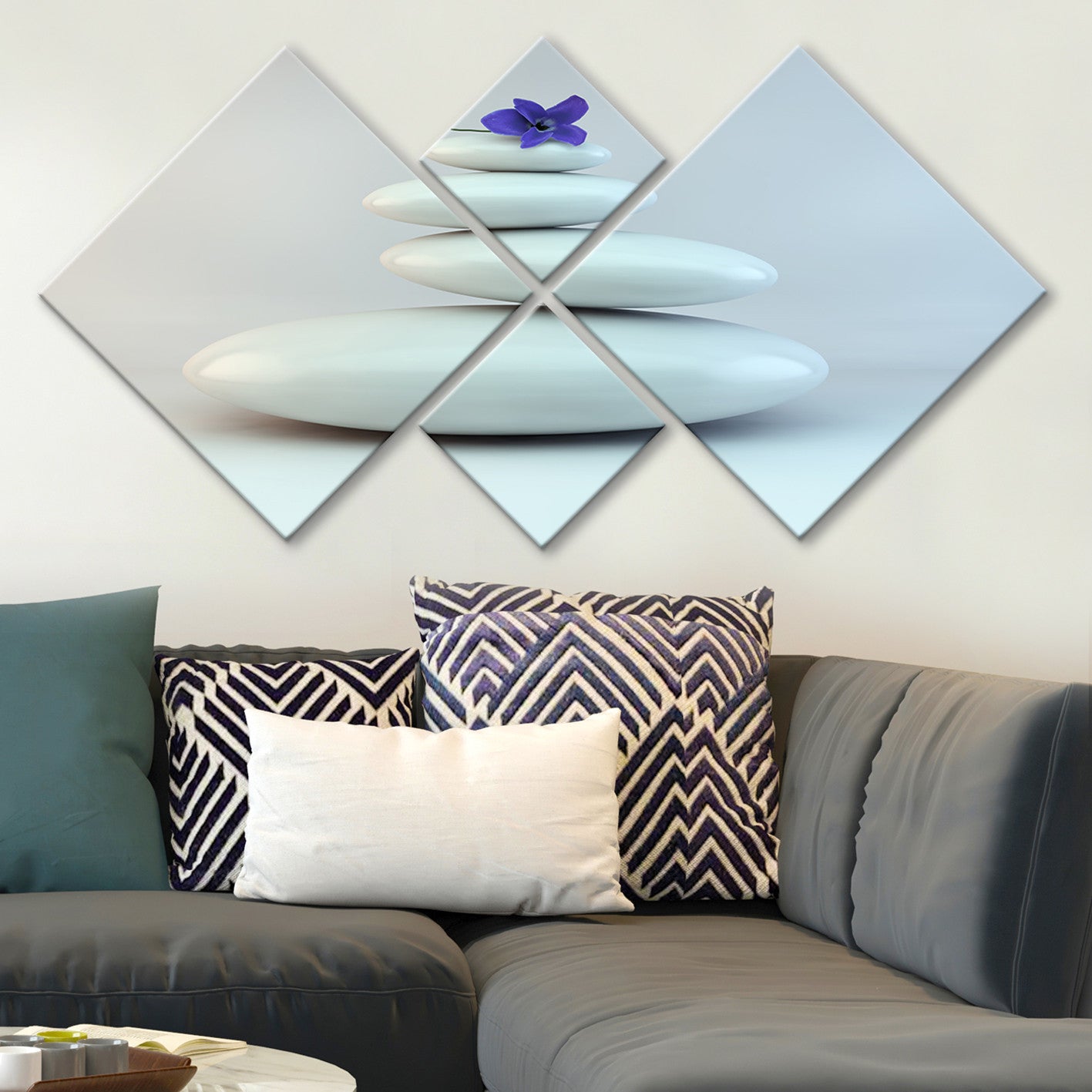 Conjunto Decorativo MDF Multicolor 4 Peças - Impressão UV Premium para Parede