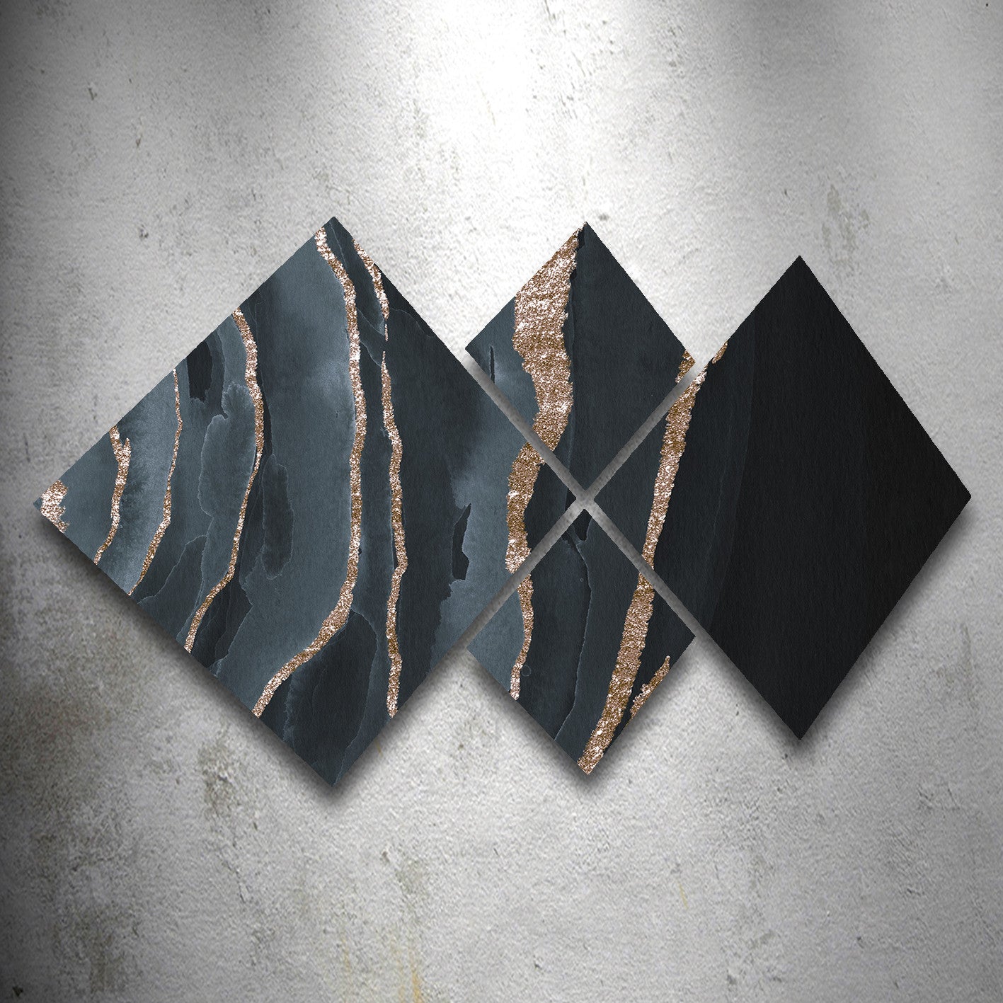 Conjunto Decorativo MDF Multicolor 4 Peças - Impressão UV Premium para Parede