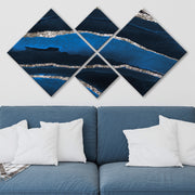 Conjunto Decorativo MDF Multicolor 4 Peças - Impressão UV Premium para Parede