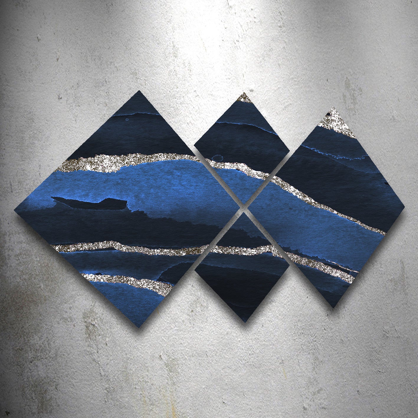 Conjunto Decorativo MDF Multicolor 4 Peças - Impressão UV Premium para Parede