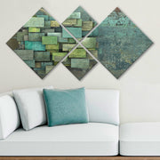 Conjunto Decorativo MDF Multicolor 4 Peças - Impressão UV Premium para Parede