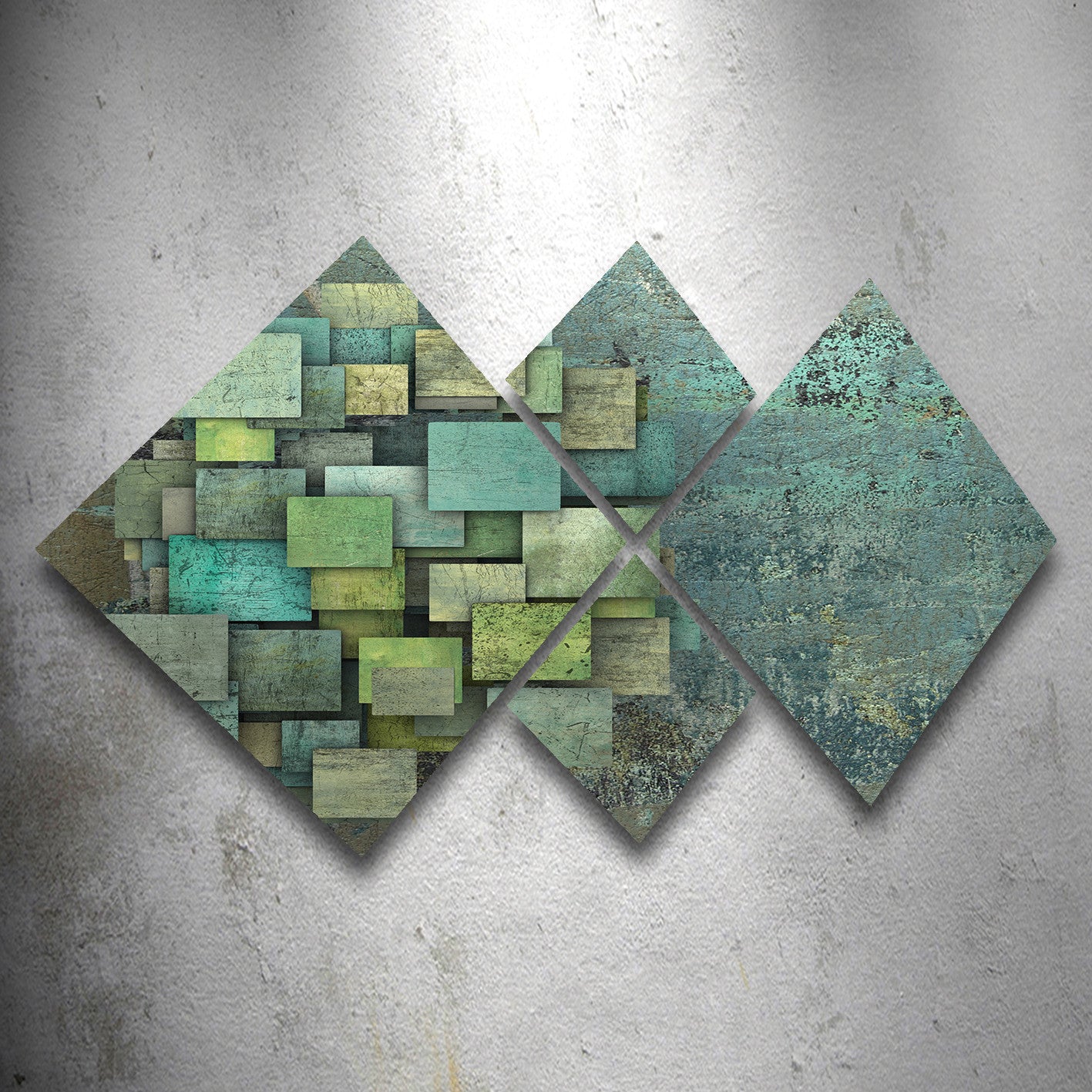 Conjunto Decorativo MDF Multicolor 4 Peças - Impressão UV Premium para Parede