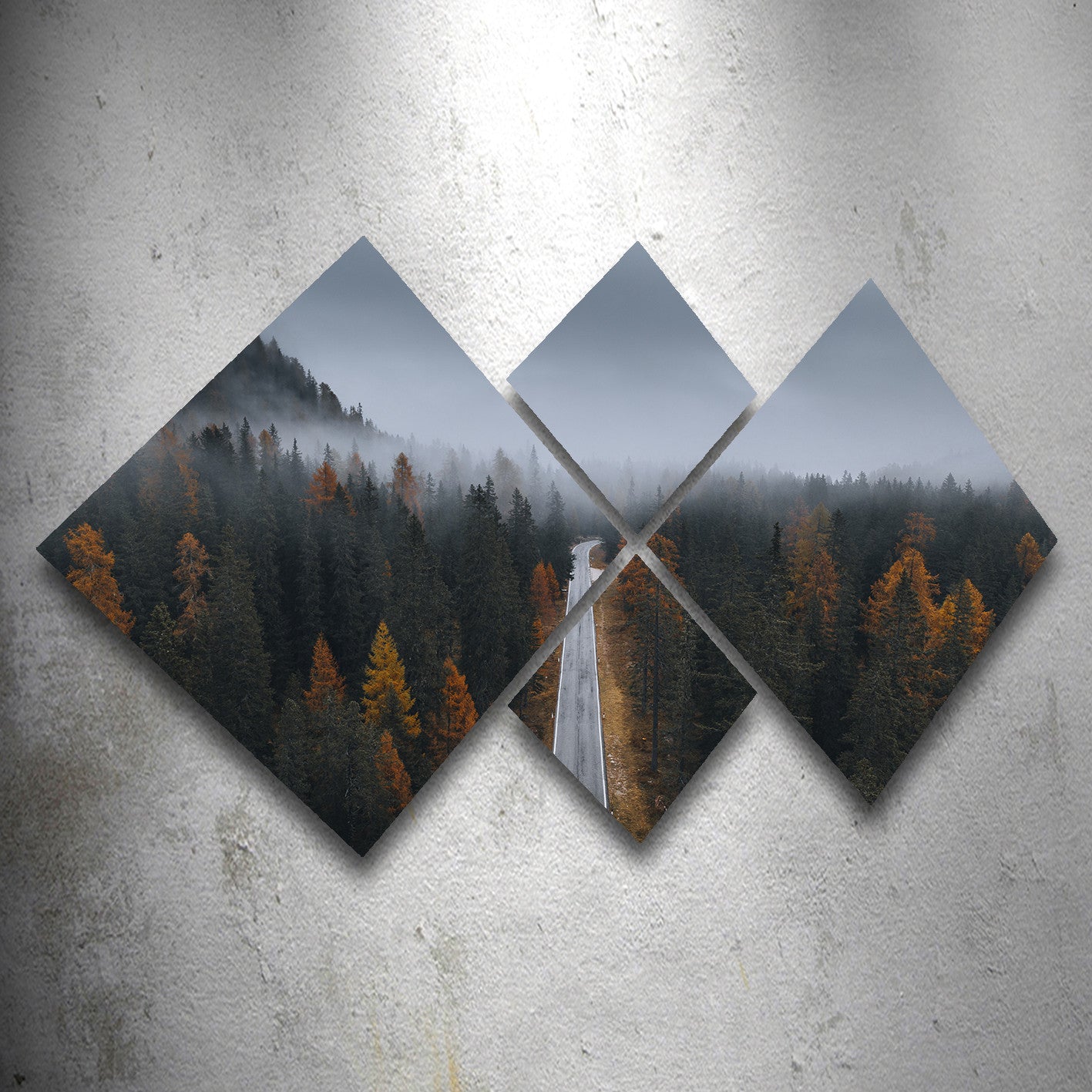 Conjunto Decorativo MDF Multicolor 4 Peças - Impressão UV Premium para Parede