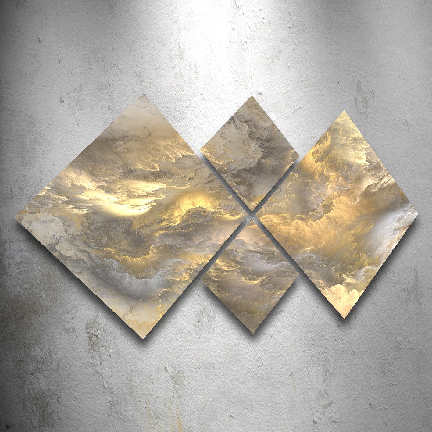 Conjunto Decorativo MDF Multicolor 4 Peças - Impressão UV Premium para Parede