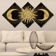 Conjunto Decorativo MDF Multicolor 4 Peças - Impressão UV Premium para Parede