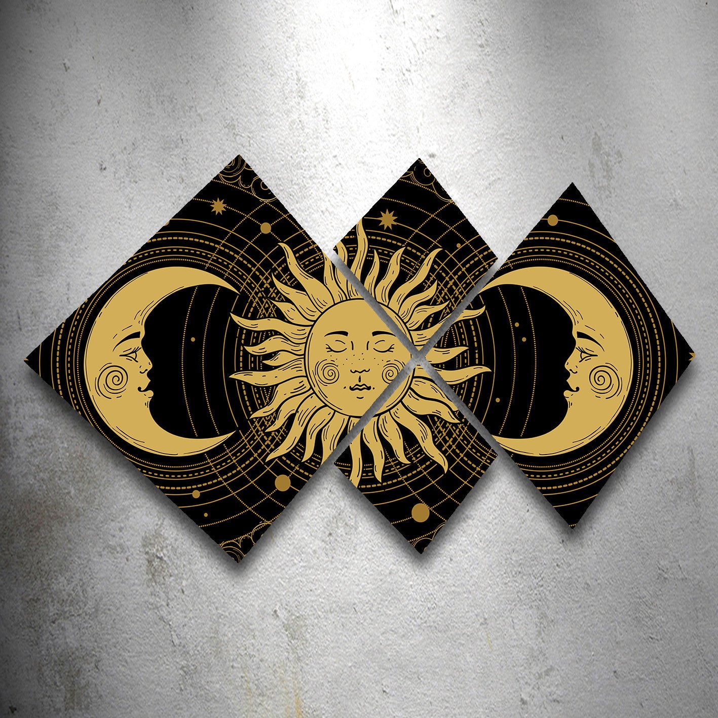 Conjunto Decorativo MDF Multicolor 4 Peças - Impressão UV Premium para Parede