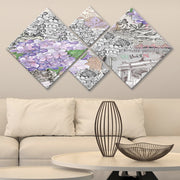 Conjunto Decorativo MDF Multicolor 4 Peças - Impressão UV Premium para Parede