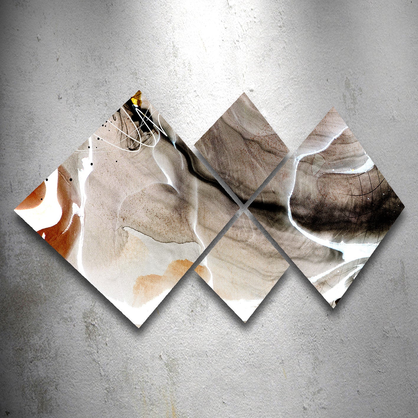 Conjunto Decorativo MDF Multicolor 4 Peças - Impressão UV Premium para Parede