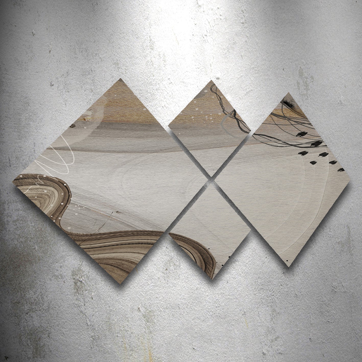 Conjunto Decorativo MDF Multicolor 4 Peças - Impressão UV Premium para Parede