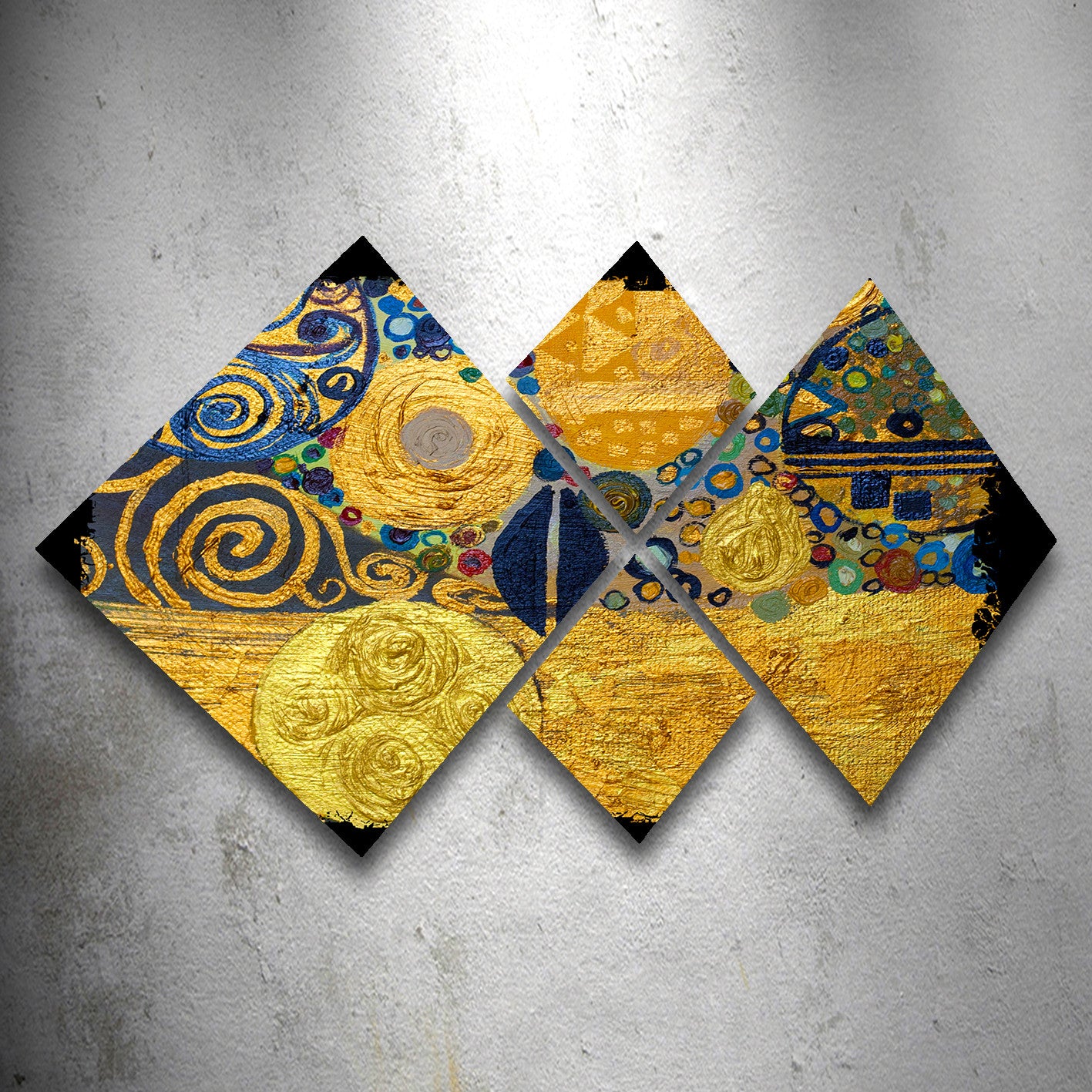 Conjunto Decorativo MDF Multicolor 4 Peças - Impressão UV Premium para Parede