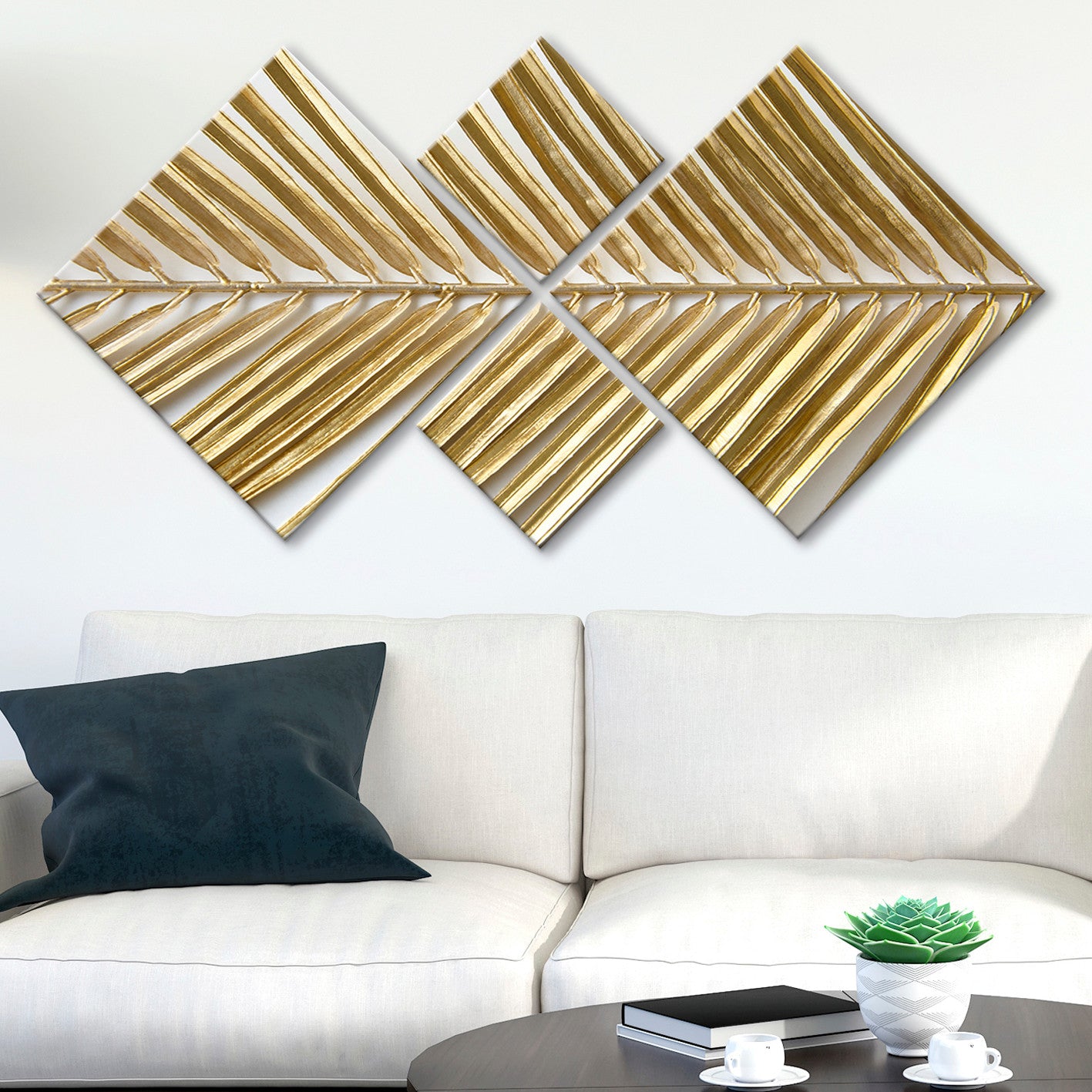 Conjunto Decorativo MDF Multicolor 4 Peças - Impressão UV Premium para Parede