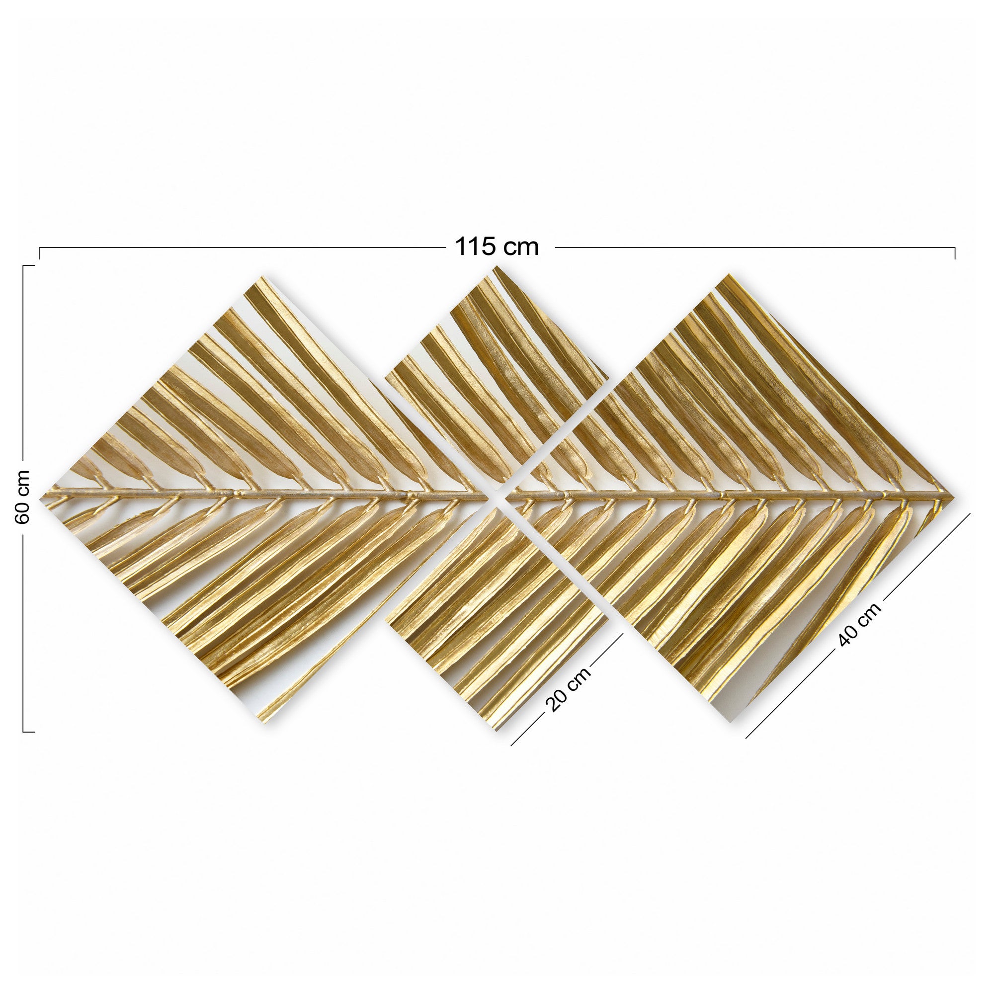 Conjunto Decorativo MDF Multicolor 4 Peças - Impressão UV Premium para Parede